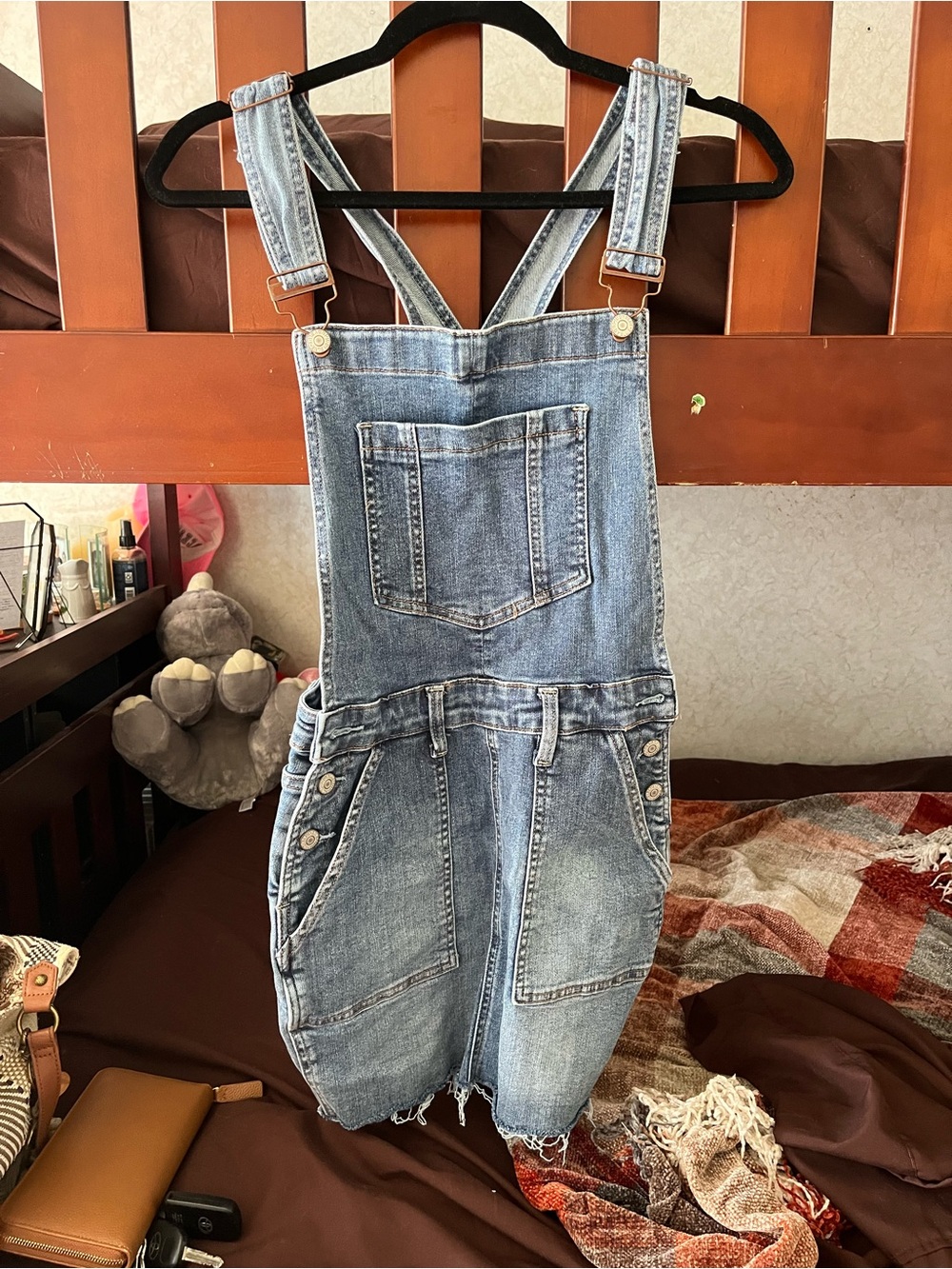 Judy Blue Light Wash Denim Overall Dress